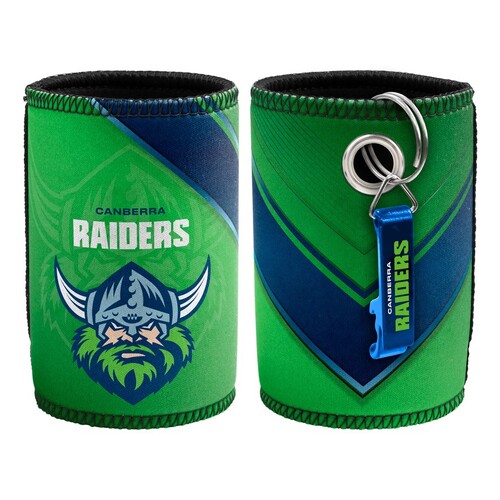 Canberra Raiders NRL Stubby Holder Can Cooler & Bottle Opener!