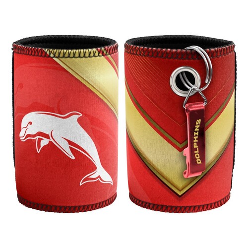  Dolphins NRL Stubby Holder Can Cooler & Bottle Opener!