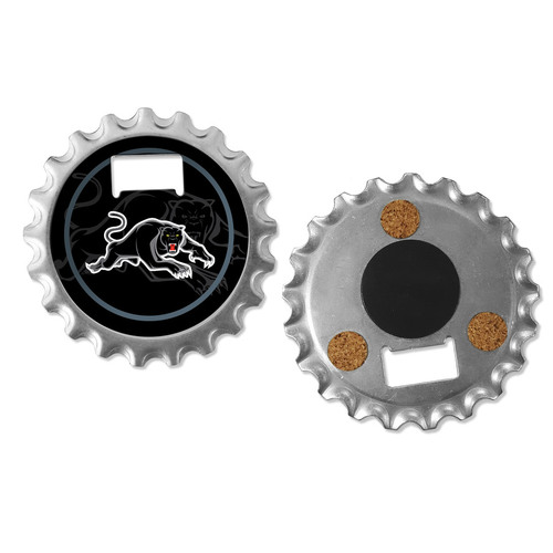 Penrith Panthers NRL 3 in 1 Magnetic Bottle Opener Coaster