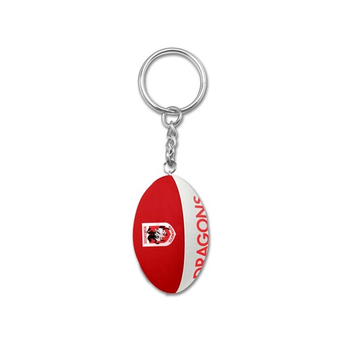 Official NRL St George Dragons Ball Keyring Keychain
