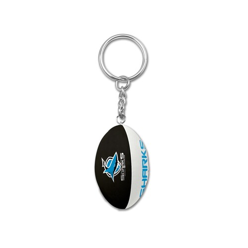 Official NRL Cronulla Sharks Ball Keyring Keychain
