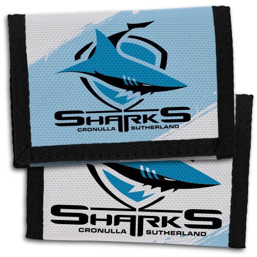 Official NRL Cronulla Sharks Team Logo Sports Wallet 