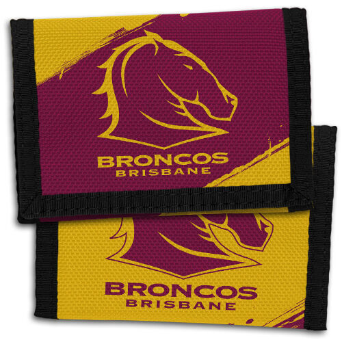 Official NRL Brisbane Broncos Team Logo Sports Wallet 