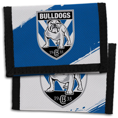 Official NRL Canterbury Bulldogs Team Logo Sports Wallet 