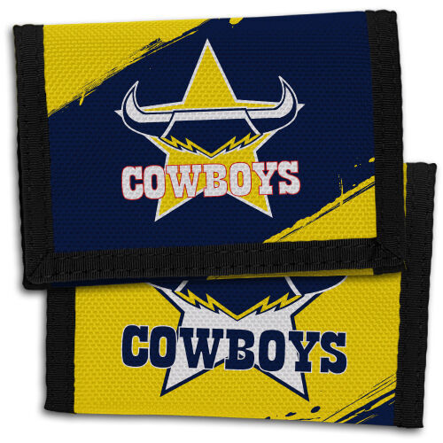 Official NRL North Queensland Cowboys Team Logo Sports Nylon Wallet