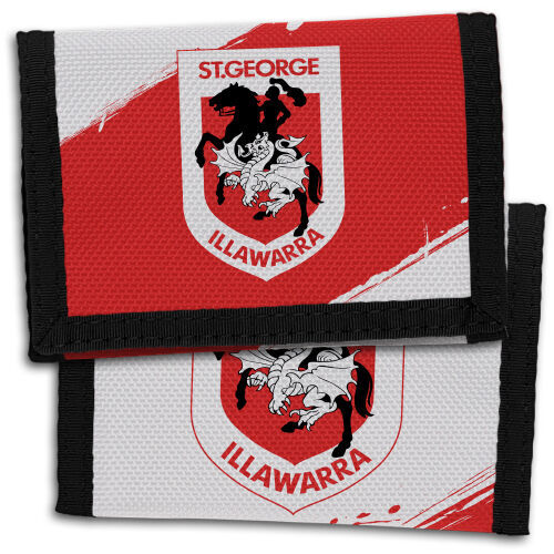 Official NRL St George Dragons Team Logo Sports Nylon Wallet