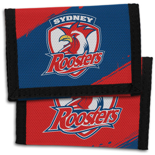 Official NRL Sydney Roosters Team Logo Sports Nylon Wallet