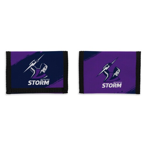 Official NRL Melbourne Storm Team Logo Sports Nylon Wallet