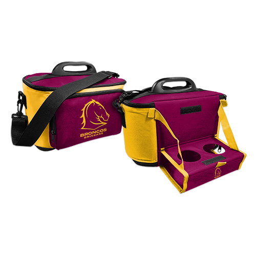 Brisbane Broncos NRL Insulated Lunch Cooler Bag Lunch Box w/Tray!
