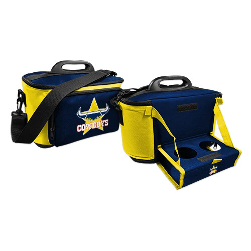 North Qld Cowboys NRL Insulated Lunch Cooler Bag Lunch Box w/Tray!