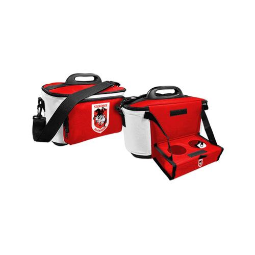 St George Illawarra Dragons NRL Insulated Lunch Cooler Bag Lunch Box w/Tray!
