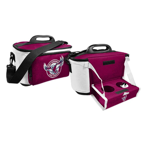 Manly Sea Eagles NRL Insulated Lunch Cooler Bag Lunch Box w/Tray!
