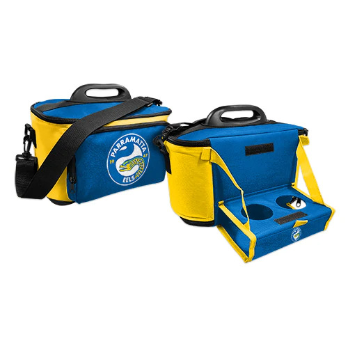 Parramatta Eels NRL Insulated Lunch Cooler Bag Lunch Box w/Tray!