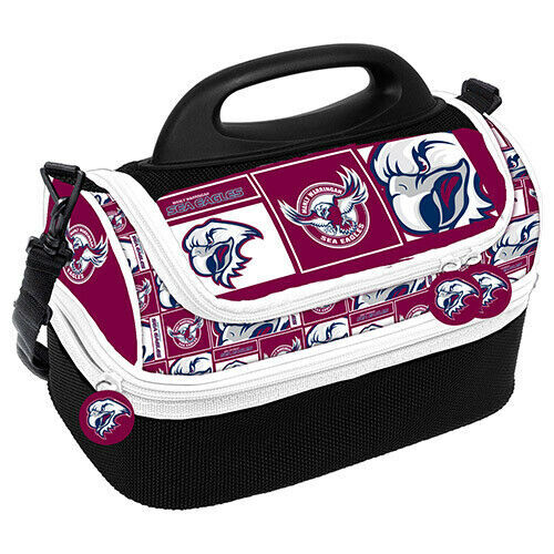 Manly Sea Eagles NRL Insulated Lunch Print Dome Cooler Bag Lunch Box 