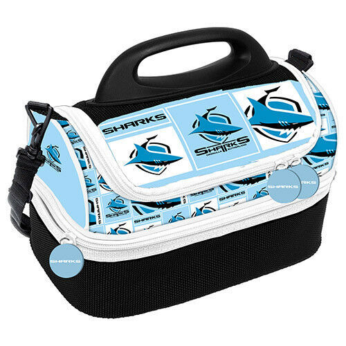 Cronulla Sharks NRL Insulated Lunch Print Dome Cooler Bag Lunch Box 