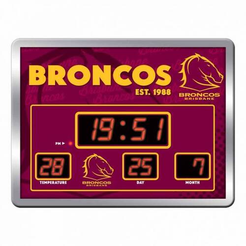 Brisbane Broncos NRL LED Scoreboard Clock!