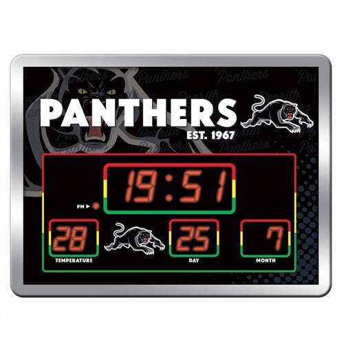 Penrith Panthers NRL LED Scoreboard Alarm Clock!
