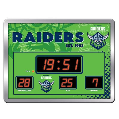 Canberra Raiders NRL LED Scoreboard Clock!