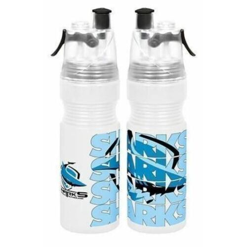 Cronulla Sharks NRL Tritan Water Bottle with Water Mister!!