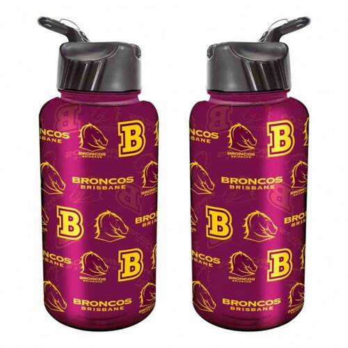 Brisbane Broncos NRL Flip Water Drink Bottle!