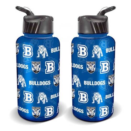 Canterbury Bulldogs NRL Flip Water Drink Bottle!