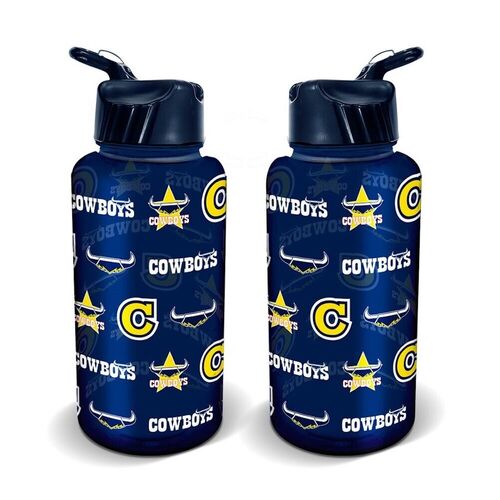 North Queensland Cowboys NRL Flip Water Drink Bottle! 