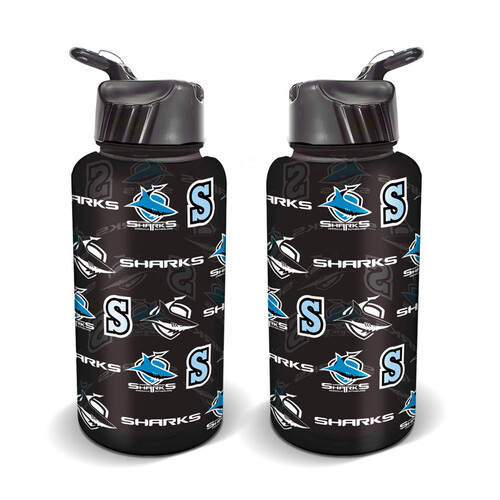 Cronulla Sharks NRL Flip Water Drink Bottle!