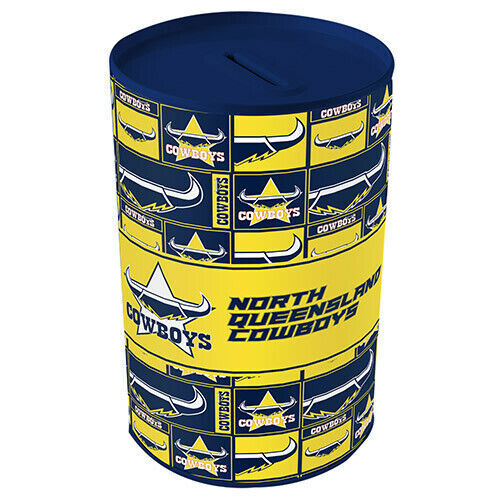 North Queensland Cowboys NRL Tin Money Box
