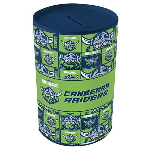 Canberra Raiders NRL Tin Money Box