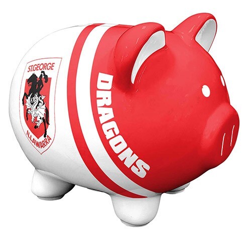St George Dragons NRL Piggy Bank Money Box!