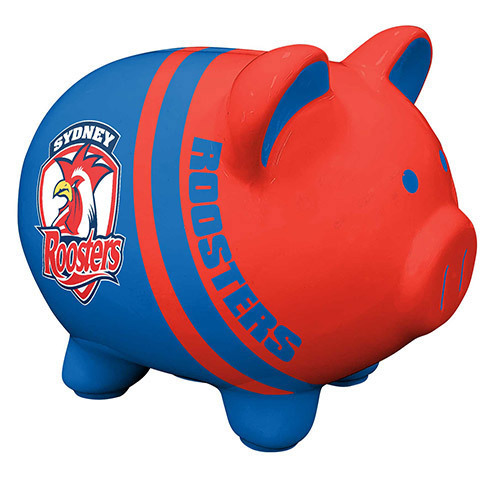 Sydney Roosters NRL Piggy Bank Money Box!