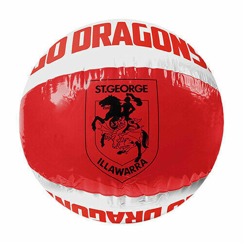 Official NRL St George Dragons Inflatable Beach Pool Play Toy Ball