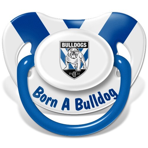 Canterbury Bulldogs NRL 'Born a Bulldog' Baby Dummy Pacifier 