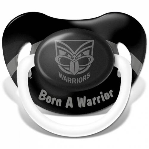 New Zealand Warriors NRL 'Born a Warrior' Baby Dummy Pacifier