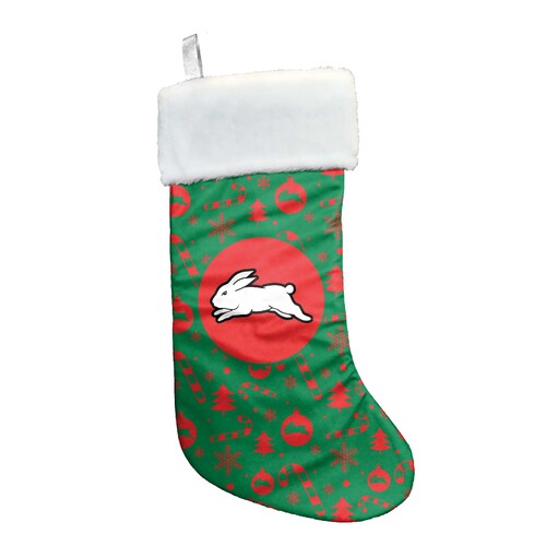 South Sydney Rabbitohs NRL Christmas Stocking Hanging Sock Gift Bag