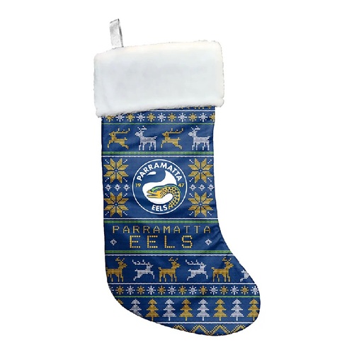 Parramatta Eels NRL Xmas Christmas Stocking Hanging Sock Gift Bag!