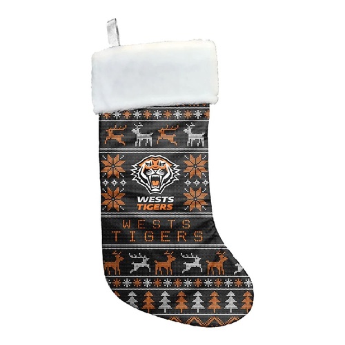 Wests Tigers NRL Xmas Christmas Stocking Hanging Sock Gift Bag!