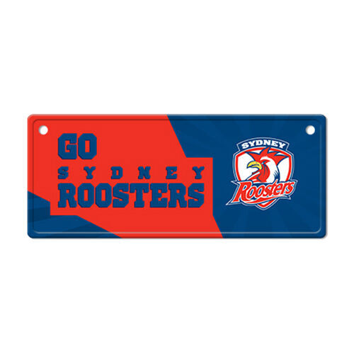 Official NRL Sydney Roosters Metal Tin Number Licence Plate Sign Decoration