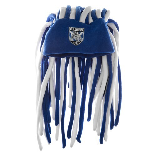 Canterbury Bankstown Bulldogs NRL Dreadlock Fun Hat!