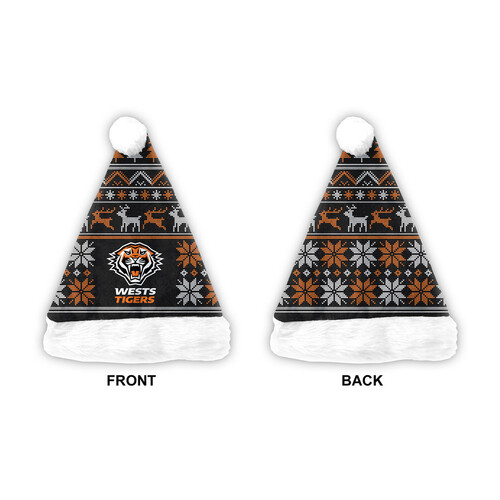 Wests Tigers NRL Xmas Christmas Santa Hat!