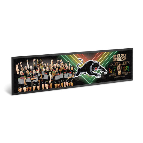 Penrith Panthers NRL Premiers 2022 Team Image Bar Runner Mat P2 *IN STOCK*