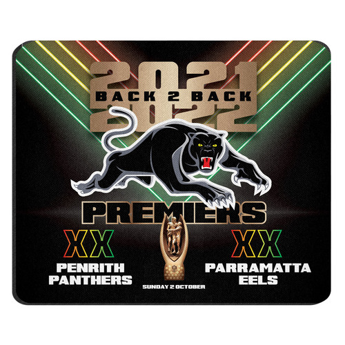Penrith Panthers NRL Premiers 2022 Mouse Mat Pad P1 *IN STOCK*