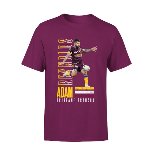 Adam Reynolds Brisbane Broncos NRL 2023 Player Tee Shirt Size S-5XL!