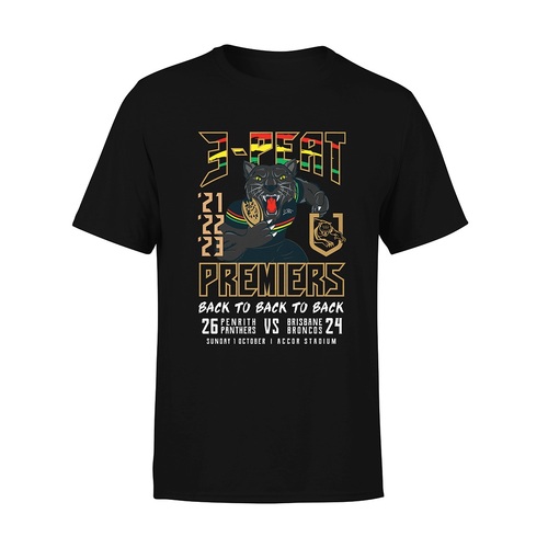 Penrith Panthers 2023 NRL Tidwell Premiers Shirt Sizes S-5XL! *In Stock*