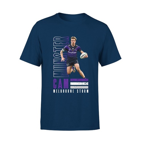 Cam Munster Melbourne Storm NRL 2023 Player Tee Shirt Size S-5XL!