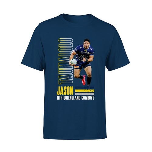 Jason Taumalolo Nth QLD Cowboys NRL 2023 Player Tee Shirt Size S-5XL!