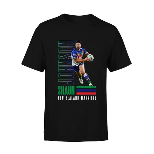 Shaun Johnson NZ Warriors NRL 2023 Player Tee Shirt Size S-5XL!