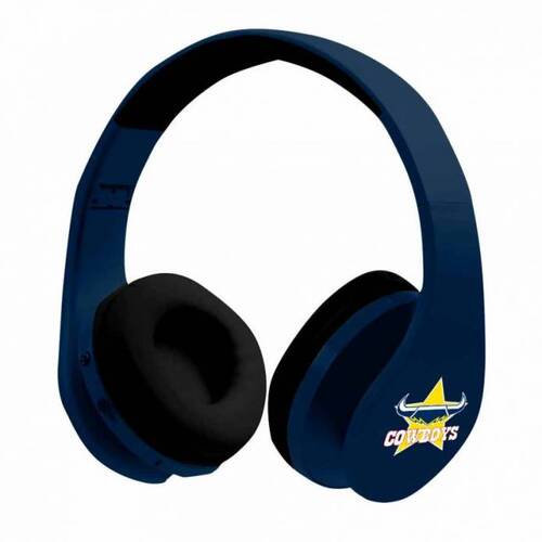 North Queensland Cowboys NRL Foldable Bluetooth Stereo Headphones!