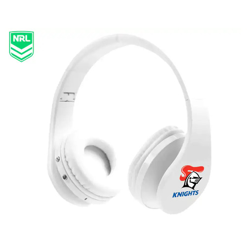 Newcastle Knights NRL Foldable Bluetooth Stereo Headphones!