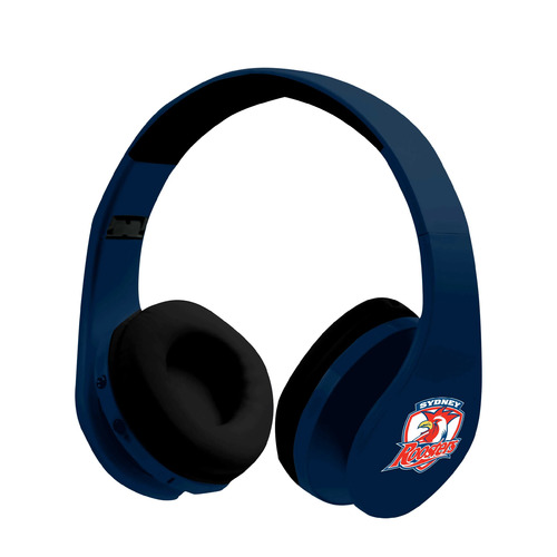 Sydney Roosters NRL Foldable Bluetooth Stereo Headphones!